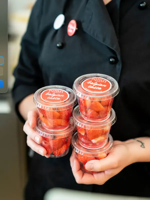 Aardbeiensalade (in het seizoen)