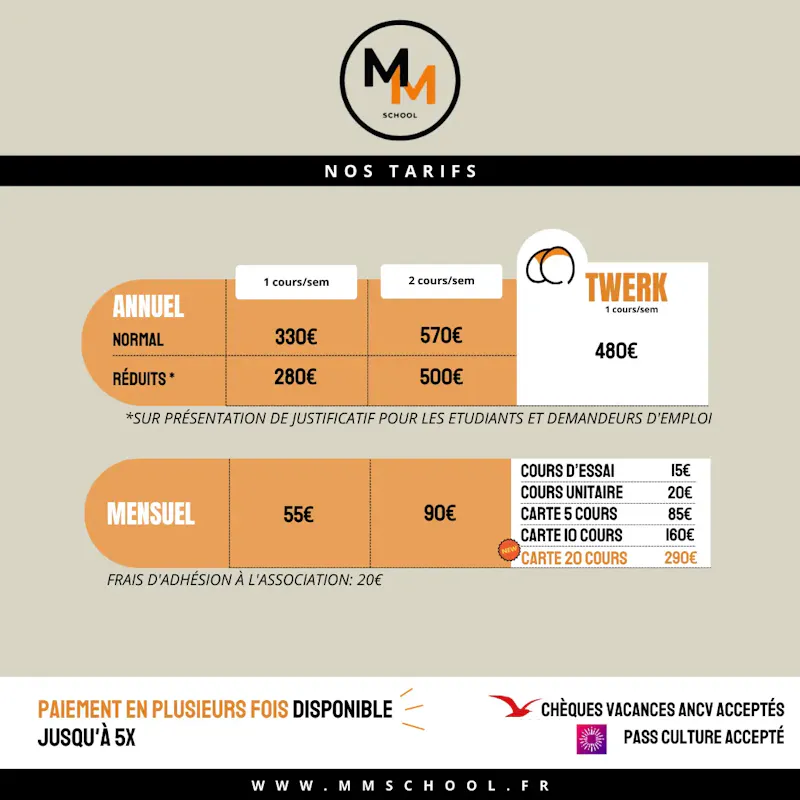 TARIFS POUR LES PETITS ET GRANDS!