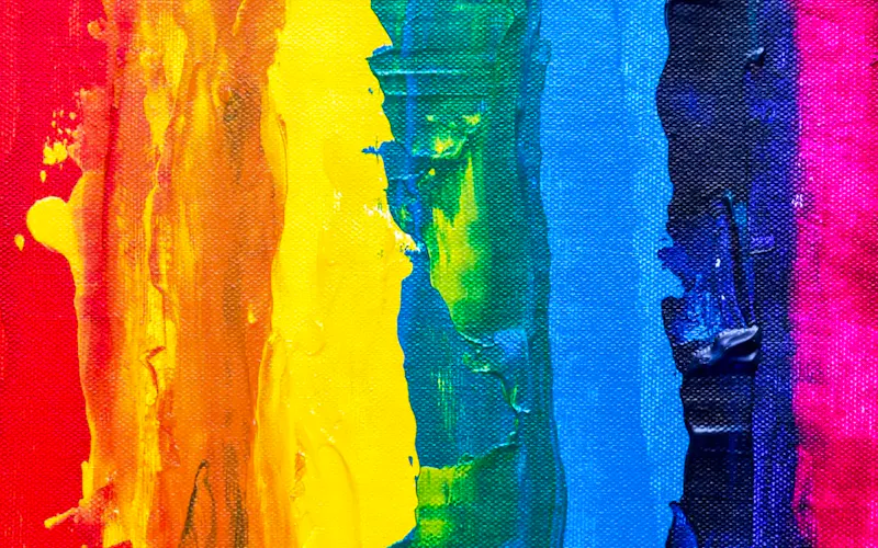 Image of Hart's blue and yellow abstract painting | Photo by Steve Johnson, on https://unsplash.com/@steve_j?utm_source=centralapp&utm_medium=referral