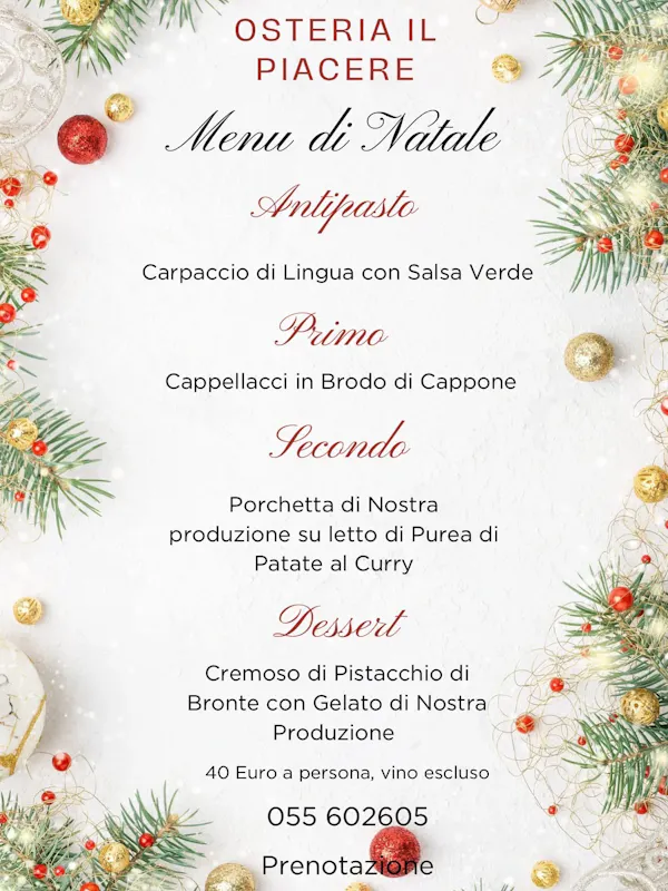 MENU DI NATALE