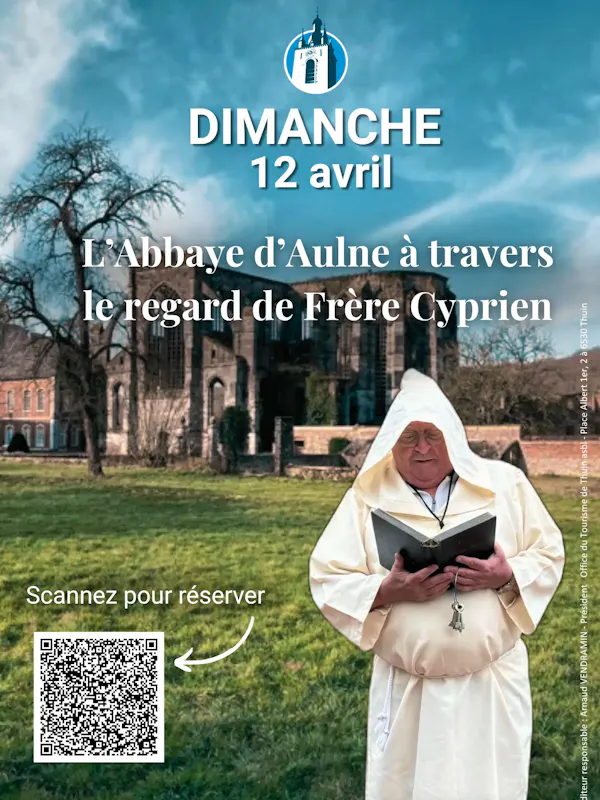 L'abbaye avec le moine Cyprien