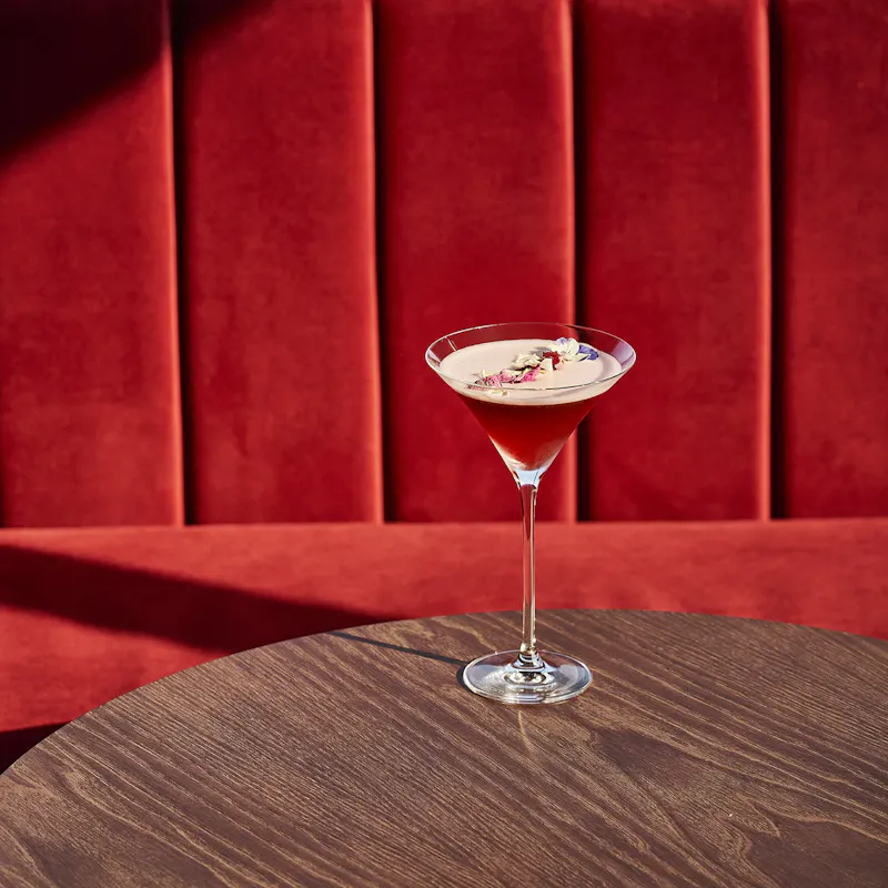 Clover club from Akai Brussels. Japanese-Mediterranean fusion restaurant with the best cocktail rooftop bar.