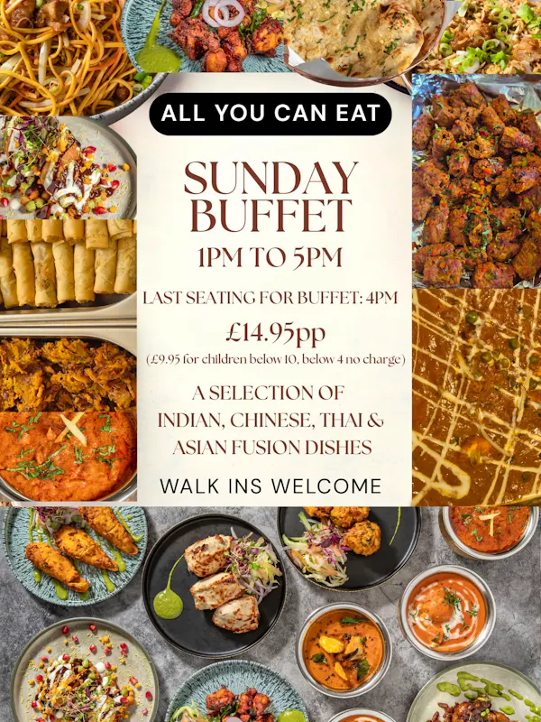 SUNDAY BUFFET AT HUNGAMAA STOCKTON HEATH