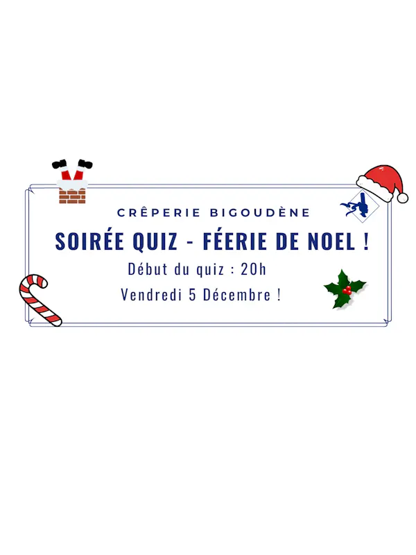 🎄 Soirée Quiz – Féerie de Noël 🎄