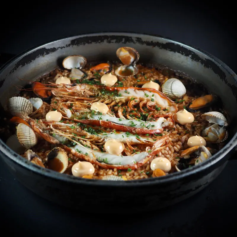 Paella de marisco gallego