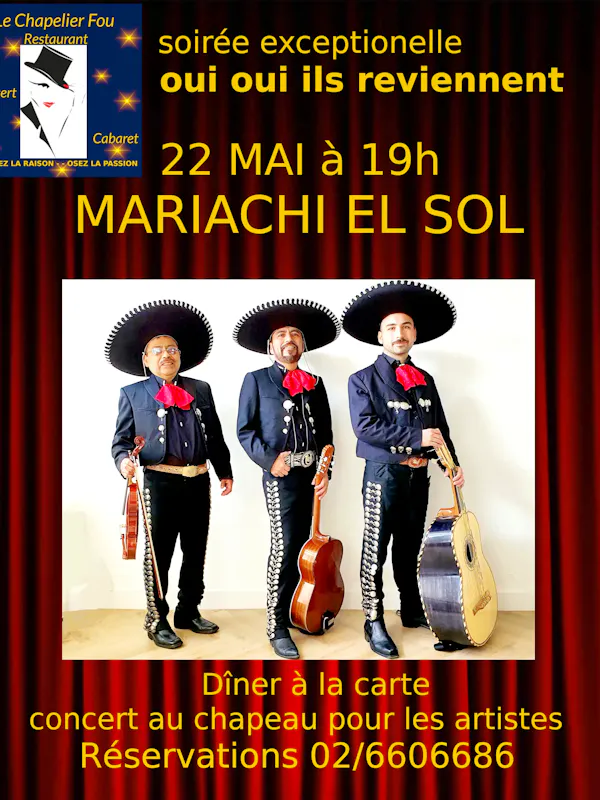 soirée mexicaine avec les MARIACHI EL SOL