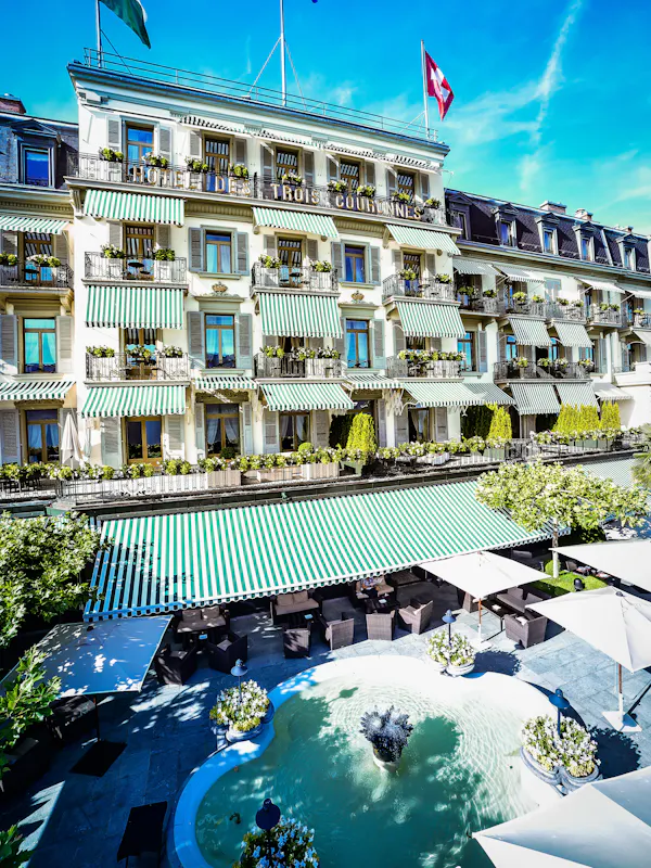 L'hôtel des 3 Couronnes*****, well-being and gourmet delights on the shores of Lake Geneva