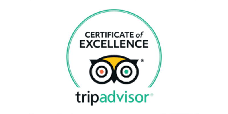 Certificate of Excellence Tripadvisor