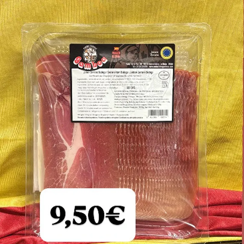 JAMON SERRANO GAMBOA 500 GR.