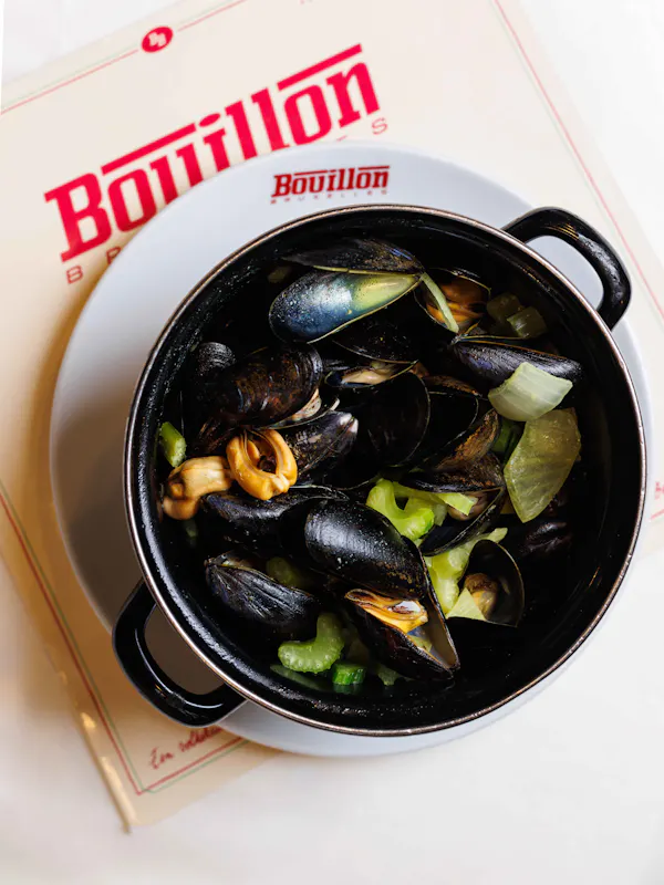 Moules à la Bruxelloise Lambic Boon Crème 600g Pomme Frites