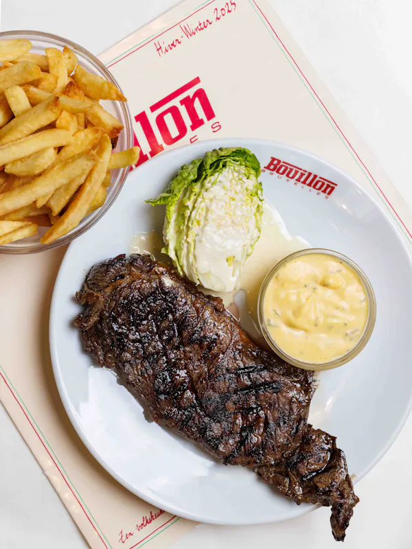 Gegrilde ossenhaas Béarnaise Sucrine