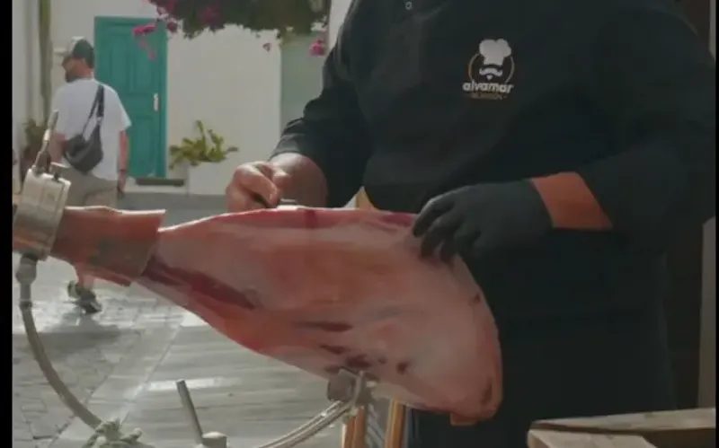 Corte de Jamón Ibérico en Directo.