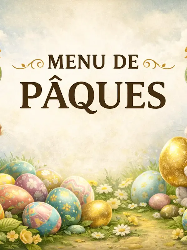 Menu de Pâques 2026