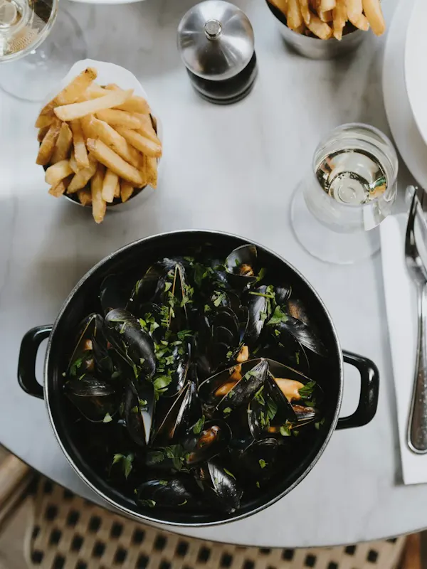 The mussels and french fries season is open! The mussels and french fries season is open!