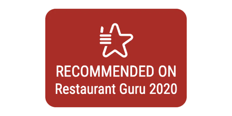 Recommended by Restaurant Guru 2020