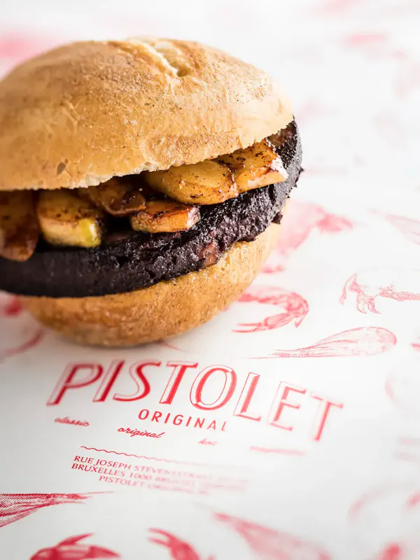 Pistolet zwarte bloedworst, smeltappelen