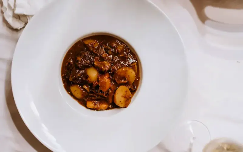 brown and black dish on white ceramic plate | Photo by Claudio Schwarz, on https://unsplash.com/@purzlbaum?utm_source=CentralApp&utm_medium=referral